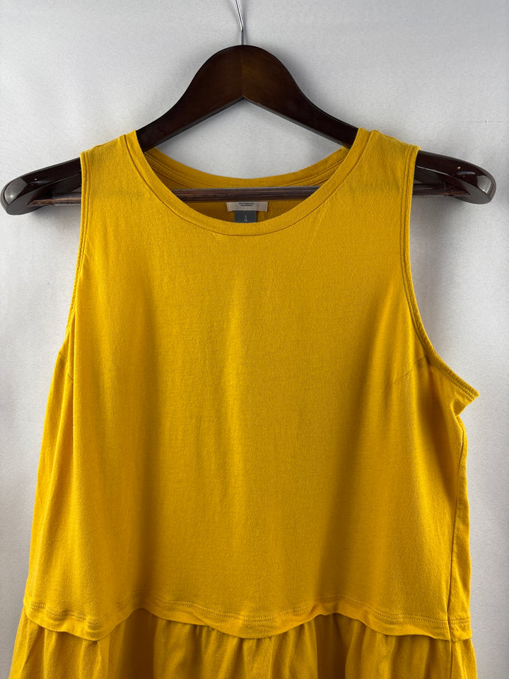 Women’s Old Navy Large Yellow Sleeveless Peplum Blouse