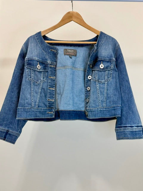 Torrid Crop Soft Jean Jacket Sz1X/14–16