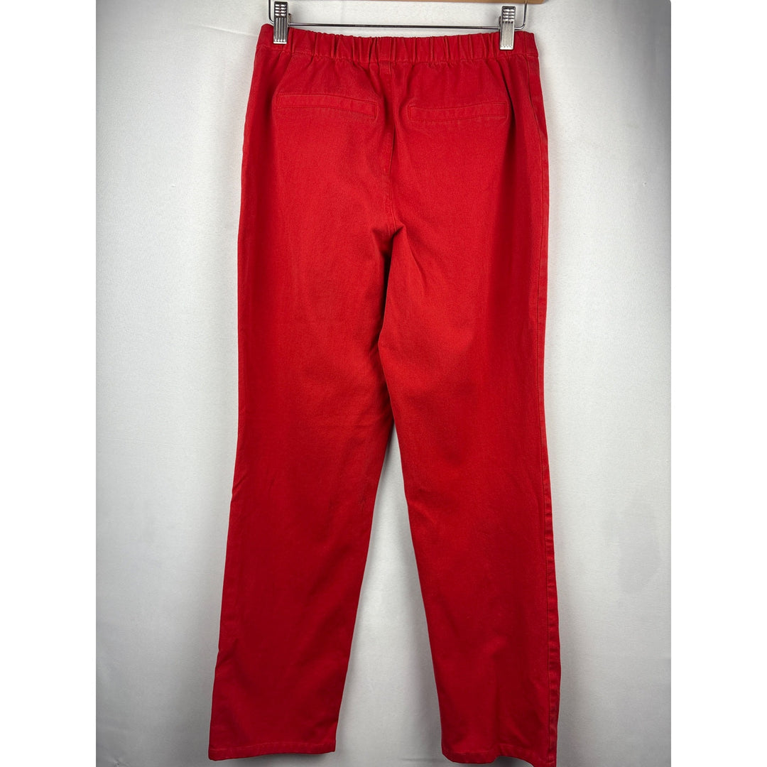 Isaac Mizrahi Live! Red Womens Pants 6P Cotton/Rayon/Spandex Blend