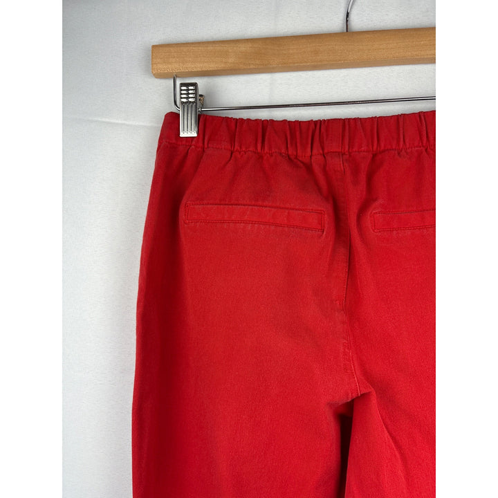 Isaac Mizrahi Live! Red Womens Pants 6P Cotton/Rayon/Spandex Blend