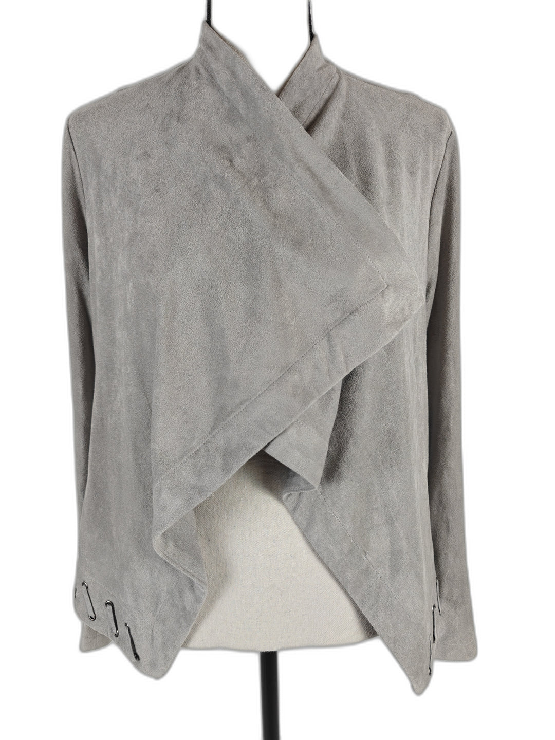 Women BB Dakota Faux Suede Jacket Gray Small