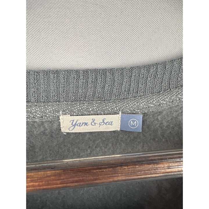 Women’s Yarn & Sea Medium Grey Crewneck w/ Soarkly Built In Belt