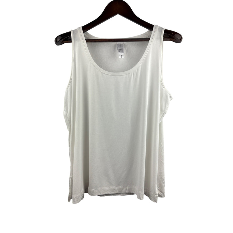 Women’s Wynne Layers Size 1X White Tank Top