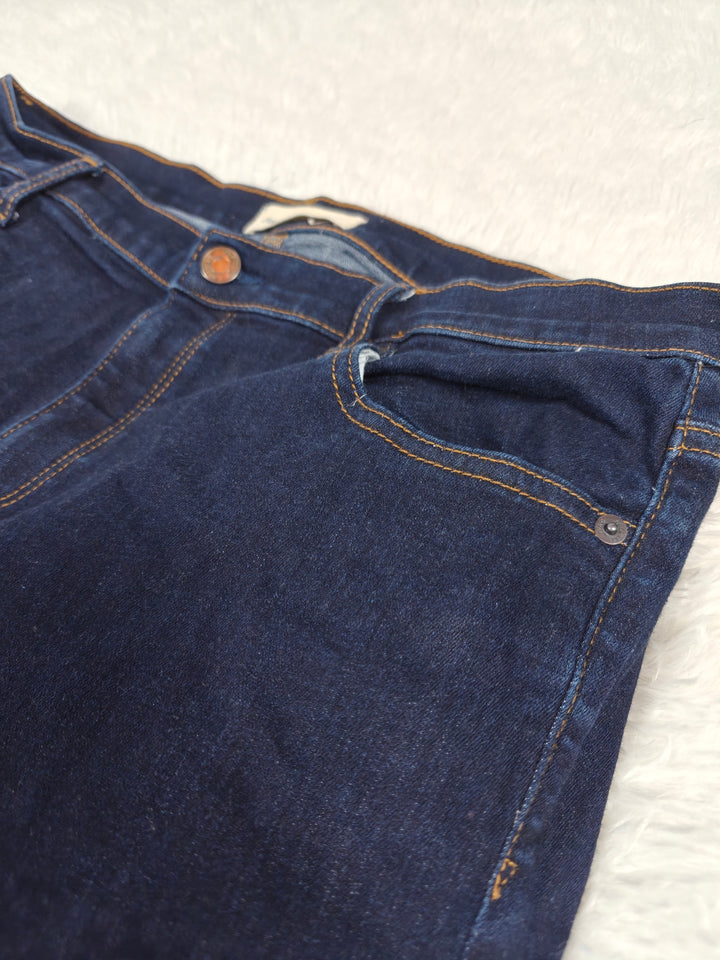 Womens Gap 1969 True Skinny Jeans Dark Indigo Blue Size 32 Long