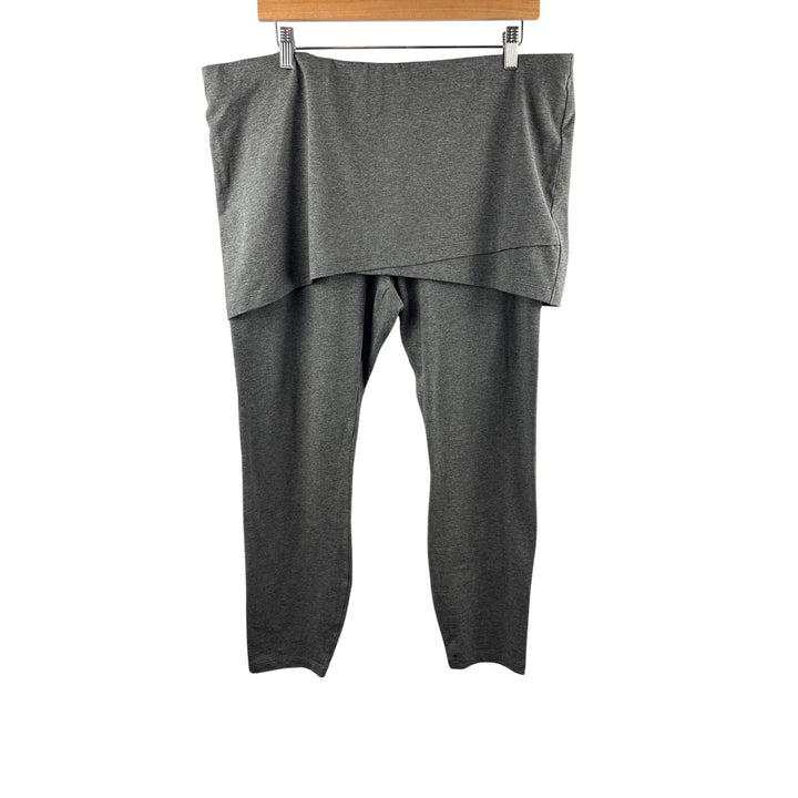 Women’s Cabi XL Gray Cropped Leggings w/ Attached Skirt