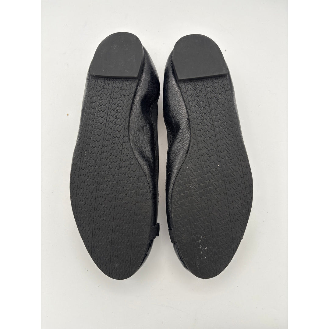 Women’s Michael Kors Size 8 Black Patent Leather Ballet Flats w/ Bow Detail
