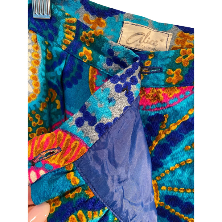 Rare Vintage 1960's Alice of California Women's Wrap Maxi Skirt