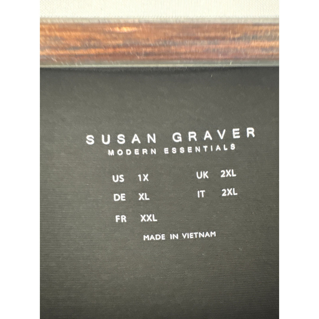 Women’s Susan Graver Size 1X Black Tank Shirt