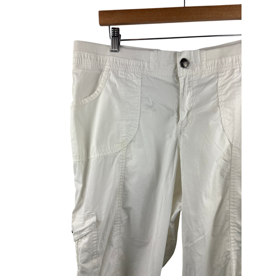 Women’s Lane Bryant Size 14 White Cargo Capris