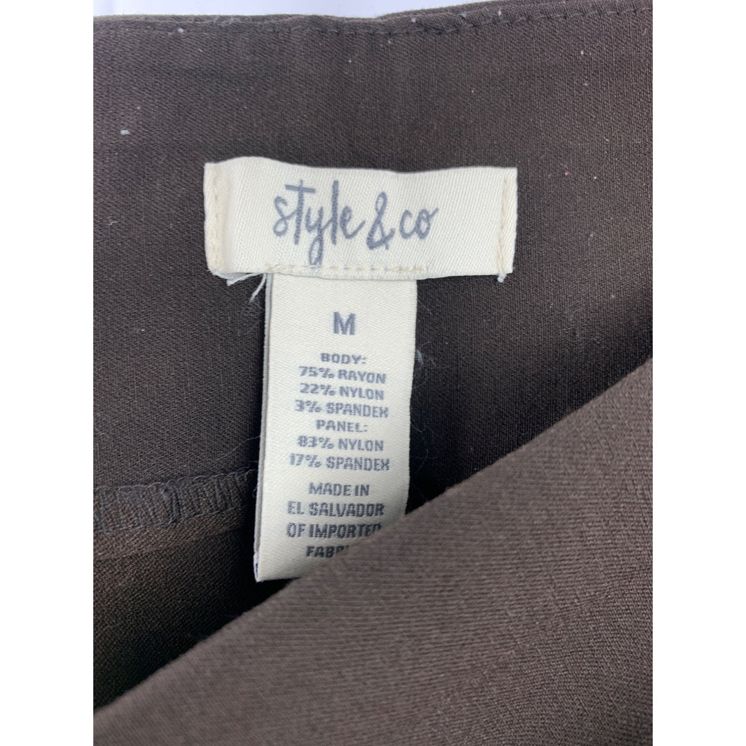 Women's Style & Co Brown Dress Pants Size M