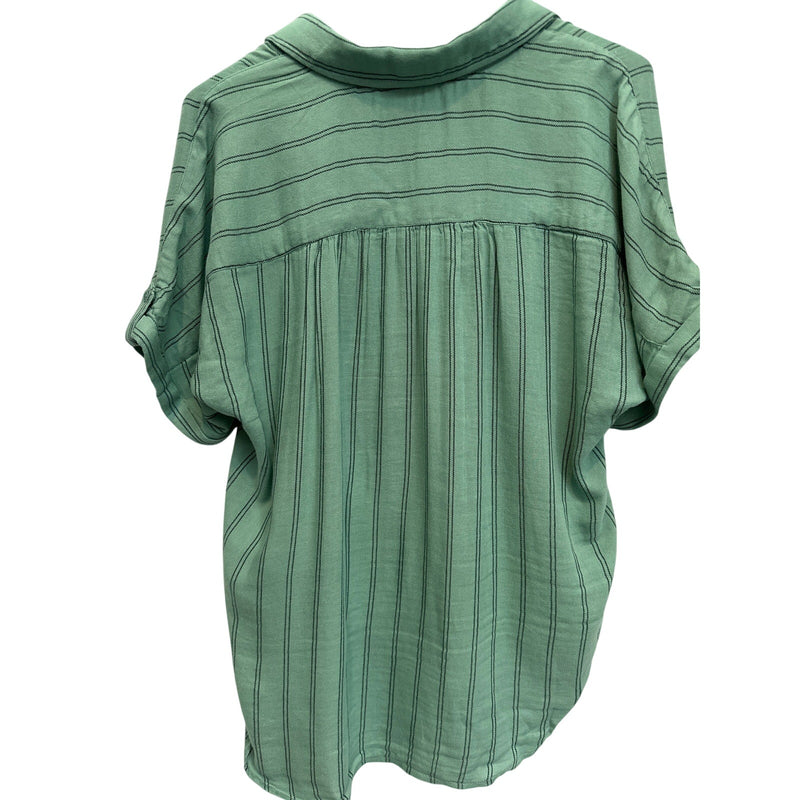 Women’s Gloria Vanderbilt Green Hi/Lo Button Down Size L