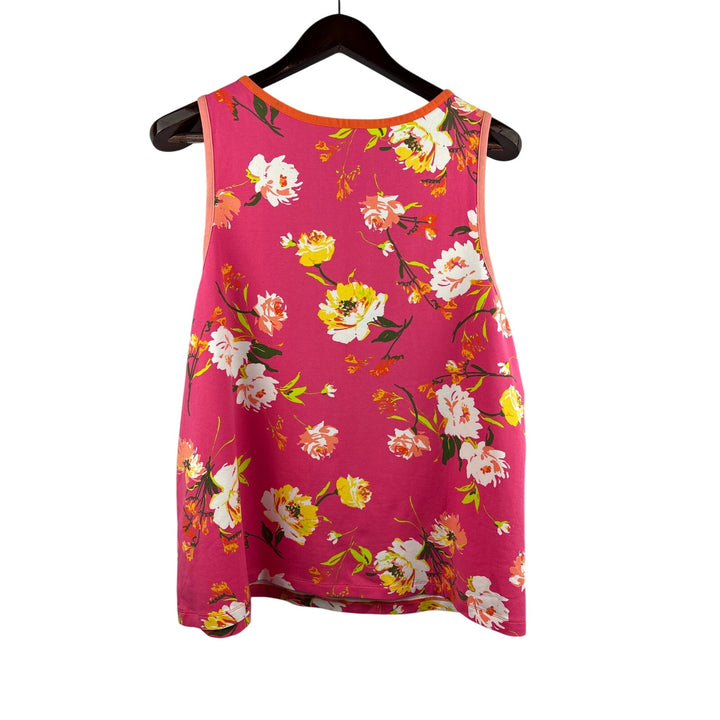 Women’s Isaac Mizrahi Live! Pink Floral Patterned Tank