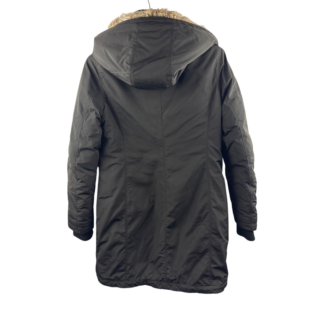 Women’s Babaton Medium Fur Lined Black Parka