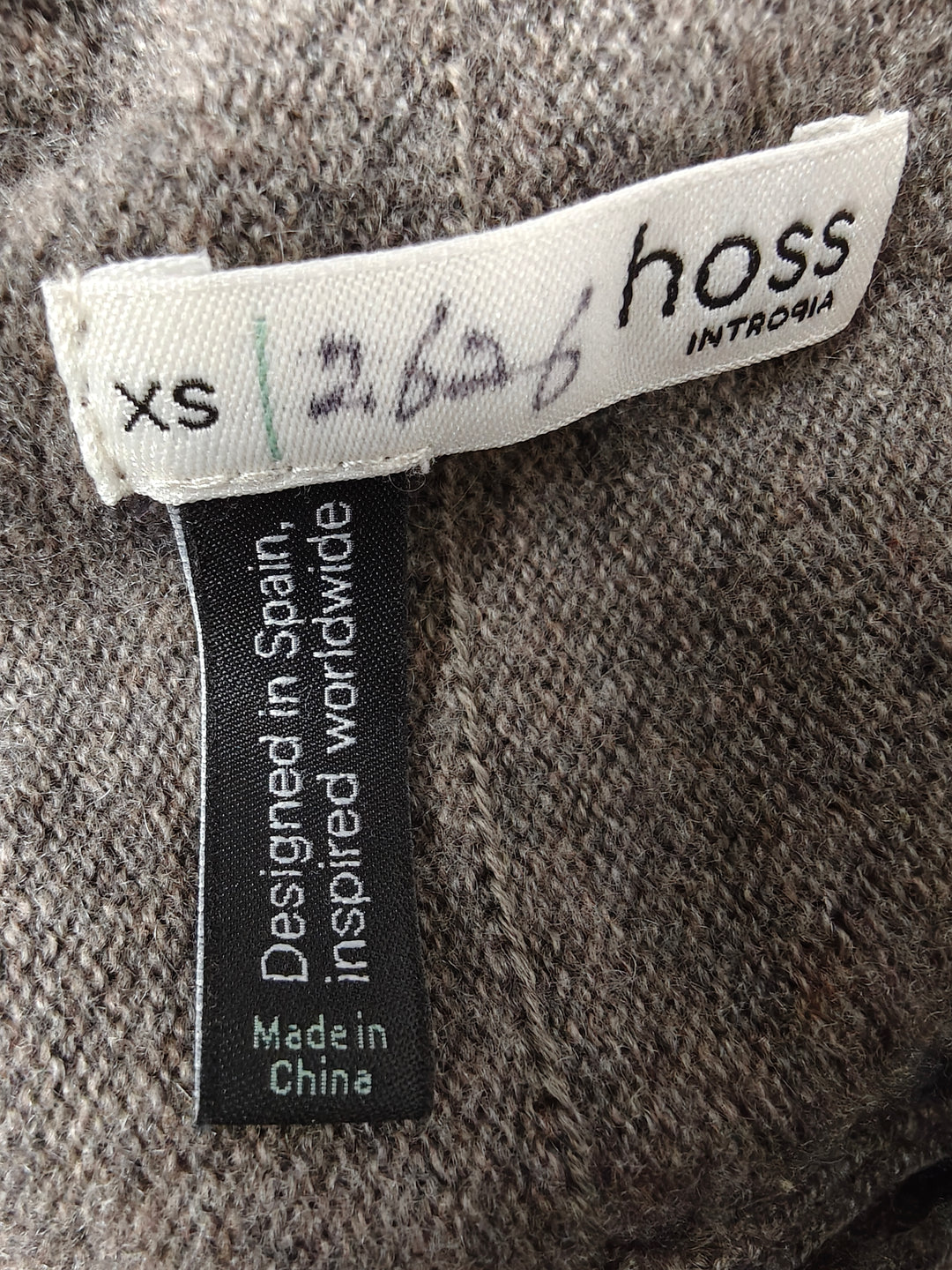 Womens Hoss Intropia Sweater Dress Gray Size XS