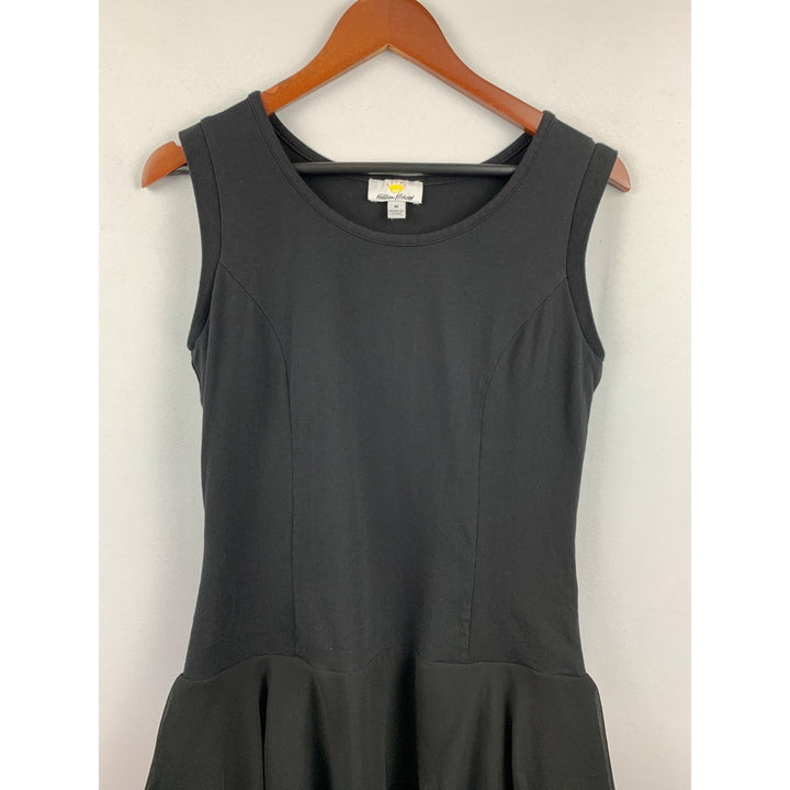 Black Kathleen Kirkwood Ruffle Trim Sleeveless Dress M