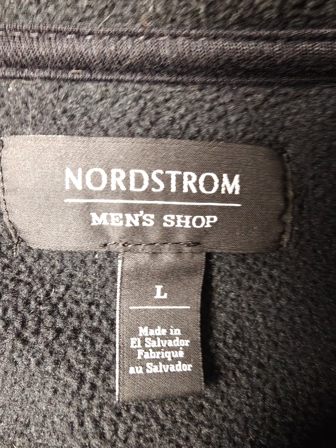 Mens Nordstrom Mens Shop Quarter Zip Pullover Black Large
