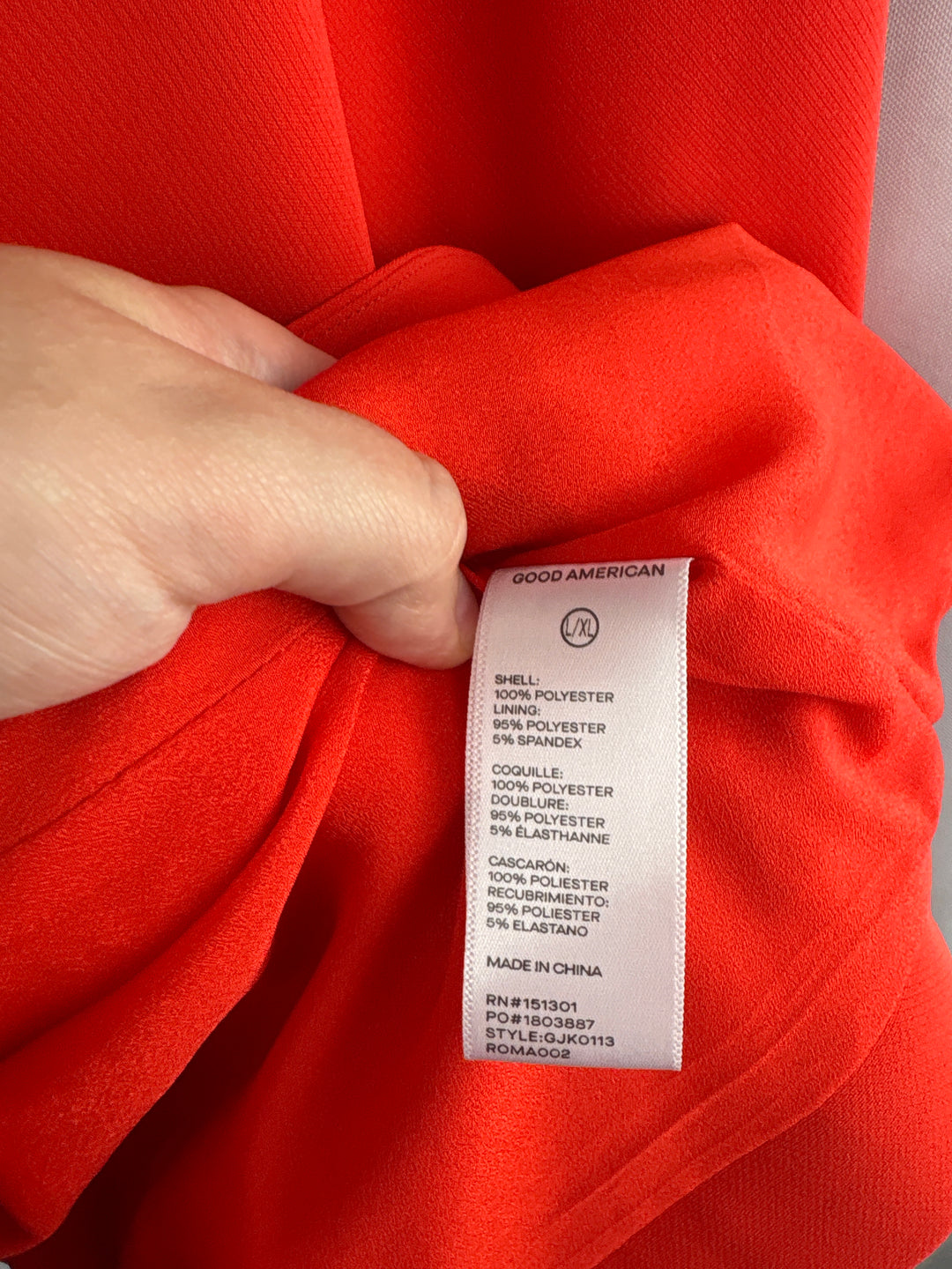 Women’s Good American L/XL Bright Orange Blazer