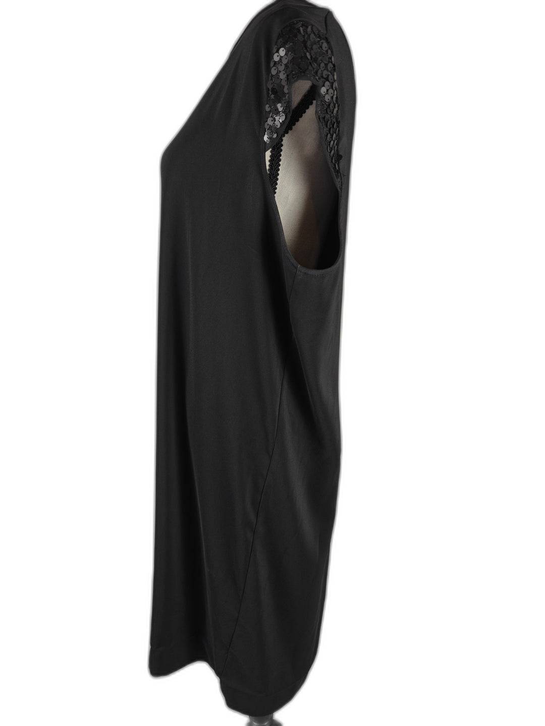 Women’s Mossimo Sequin Sleeve Shift Dress Black Size XXL