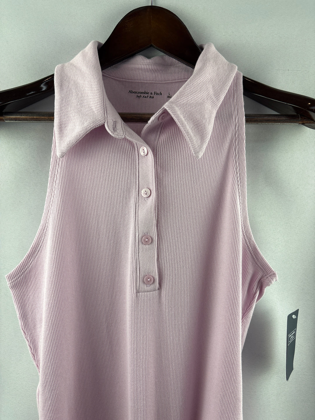 Women’s Abercrombie &amp; Fitch Large Cool Pink Sleeveless Bodysuit