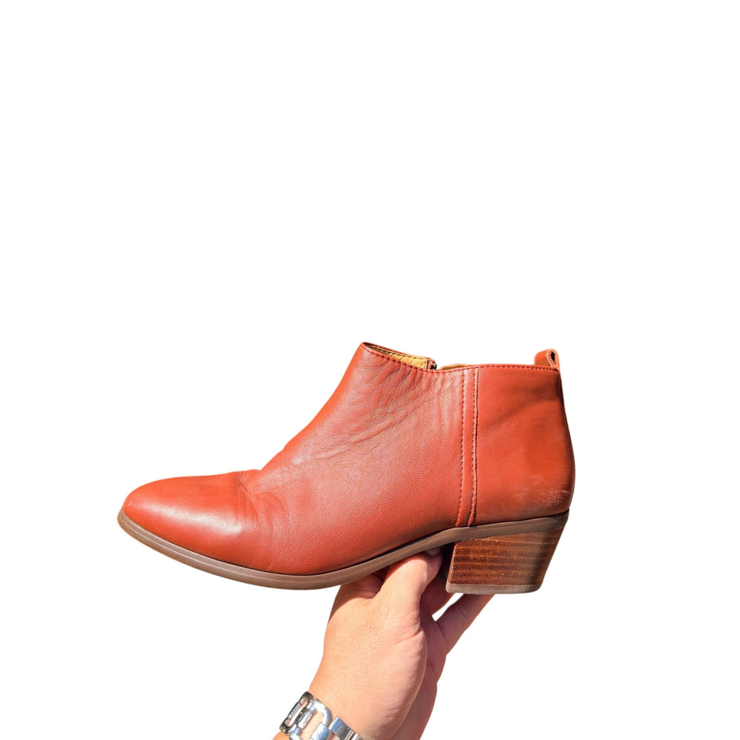 J.Crew Size 8.5 Sawyer Brown Leather Women&