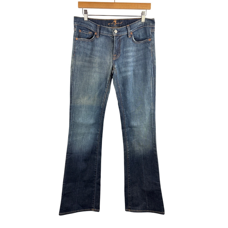 Women’s 7 For All Mankind Size 30 Medium Wash Blue Bootcut Jeans