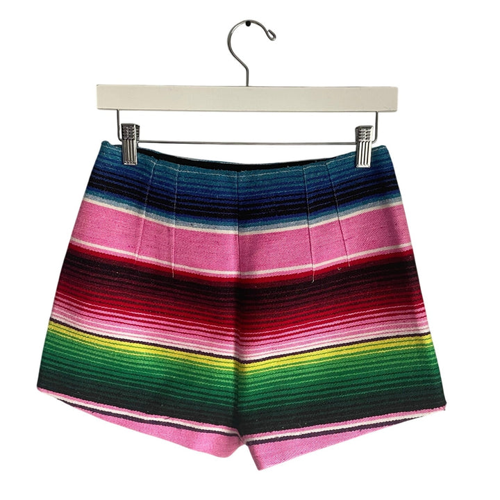 Mara Hoffman Rainbow Knit Shorts Hot Pants Short Shorts Festival Coachella Boho Size 4