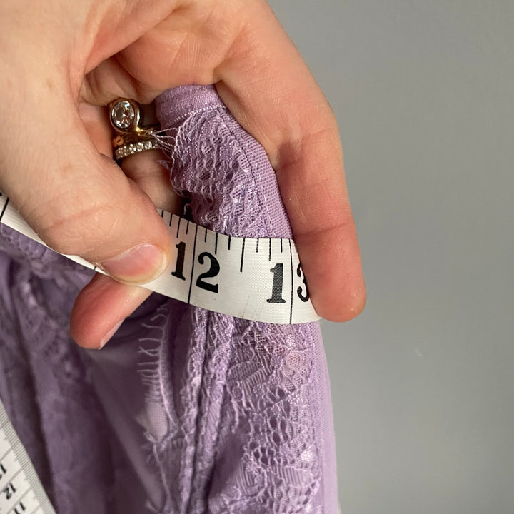 Lilac Purple Fairy Corset Tank Top Lingerie Romantic Coquette Lace size XS