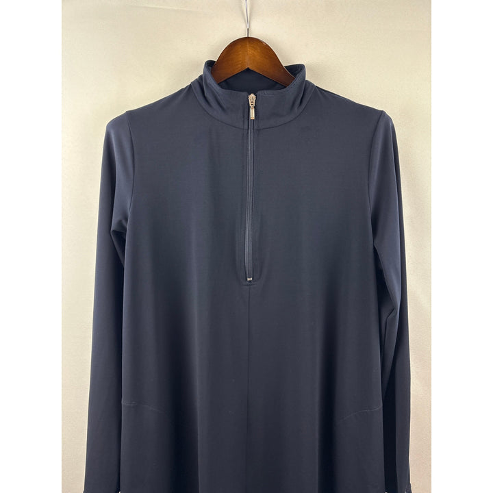 Women’s Karen Kane XL Navy Long Sleeve 3/4 Zip Dress w/ Pockets