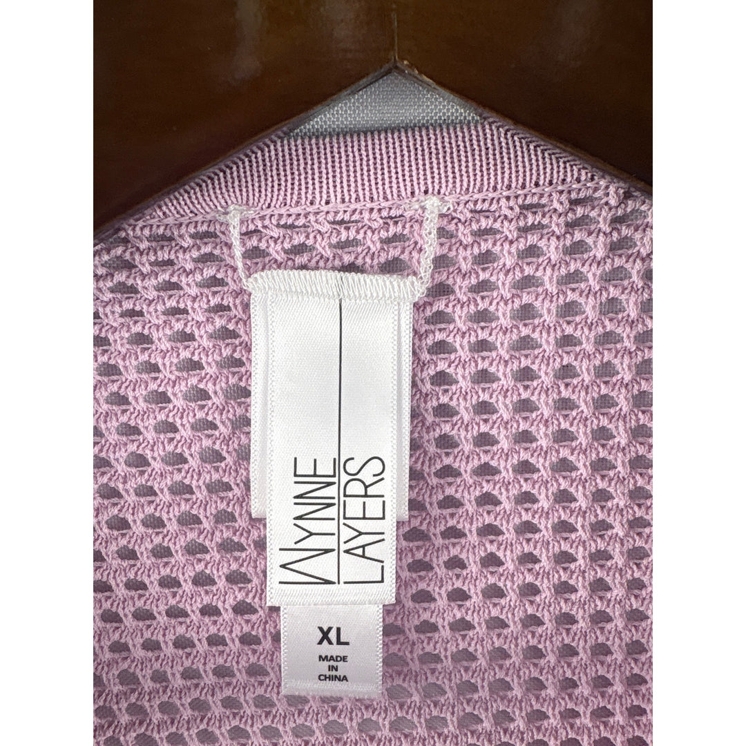 Women’s Wynne Layers XL Lilac Mesh Short Sleeve Shirt