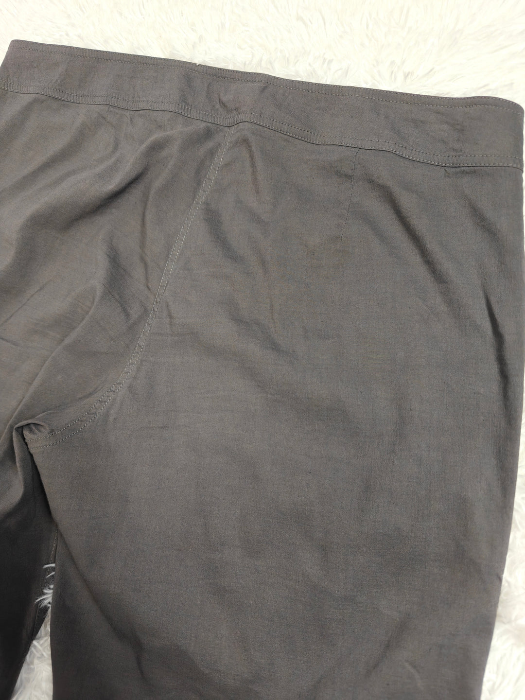 Eileen Fisher Womens Gray Linen Blend Straight Leg Pants Size 14