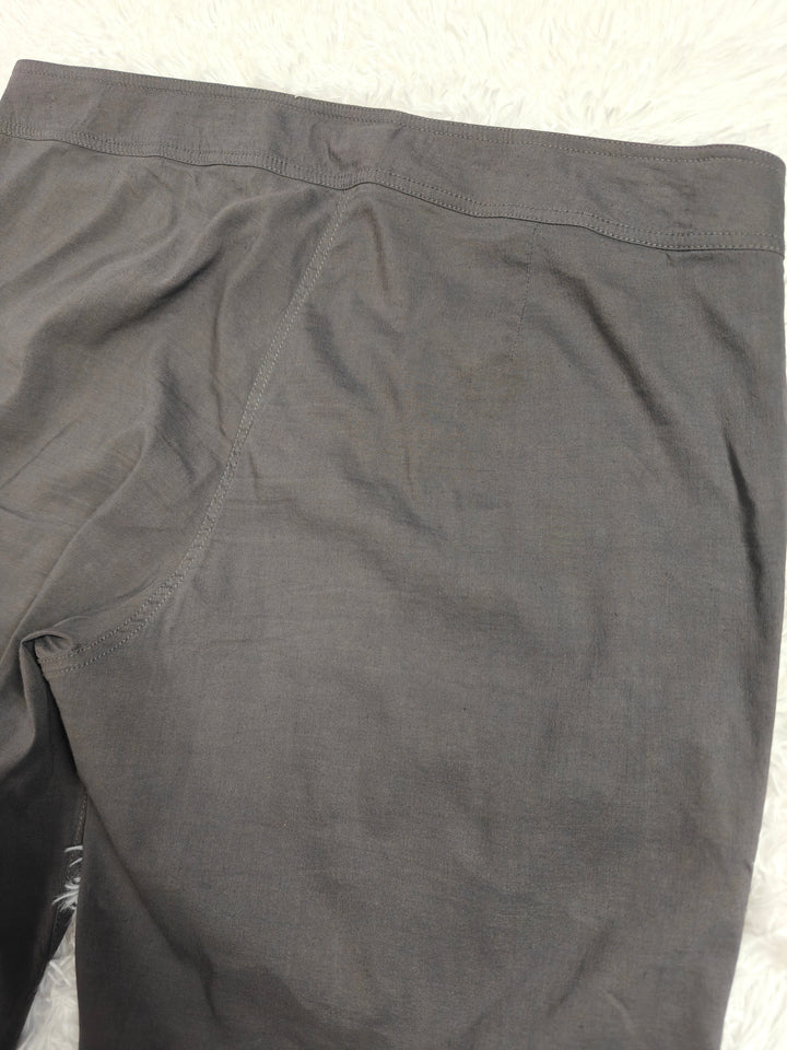 Eileen Fisher Womens Gray Linen Blend Straight Leg Pants Size 14