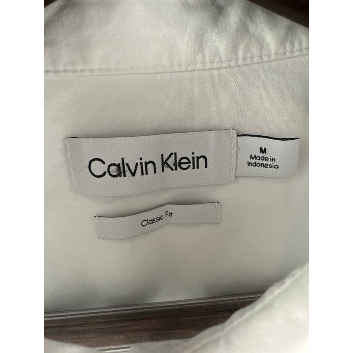 Women’s Calvin Klein White Button Down Dress Shirt Size M