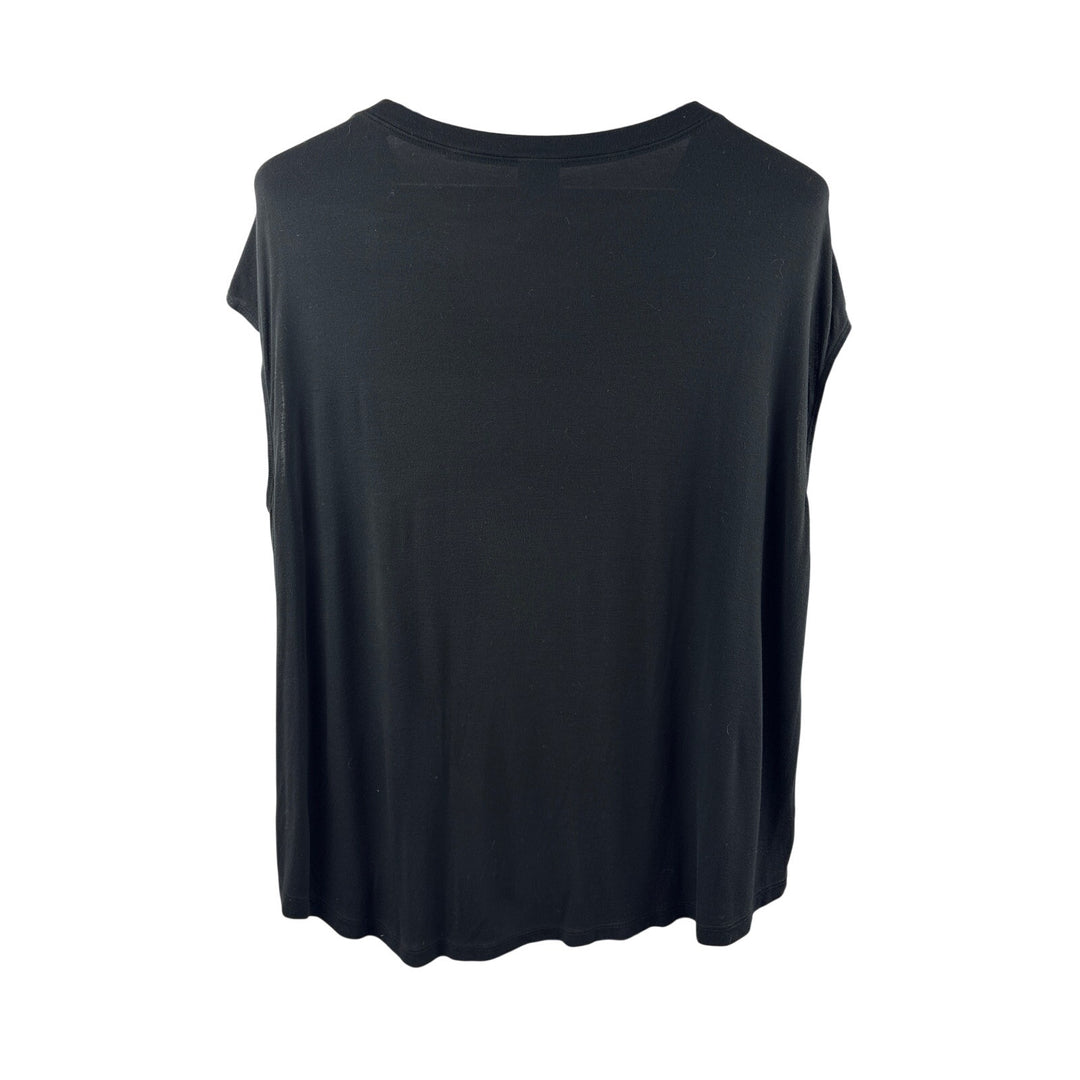 Women’s Cabi XL Black Short Sleeve V-Neck Blouse