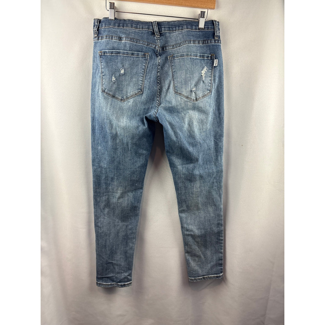 Women’s Luna Nora Size 12 Light Blue Distressed Skinny Jeans