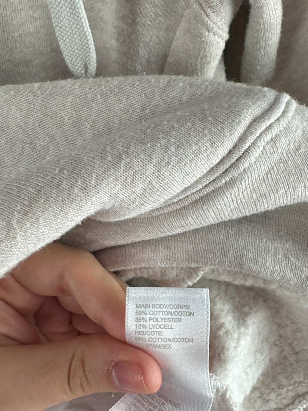 Women’s Zella Small Pale Gray Zip-Up Hoodie
