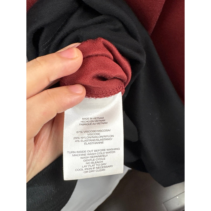 Women’s Jones New York Size 14 Burnt Red, Black &amp; Gray Colorblock Dress