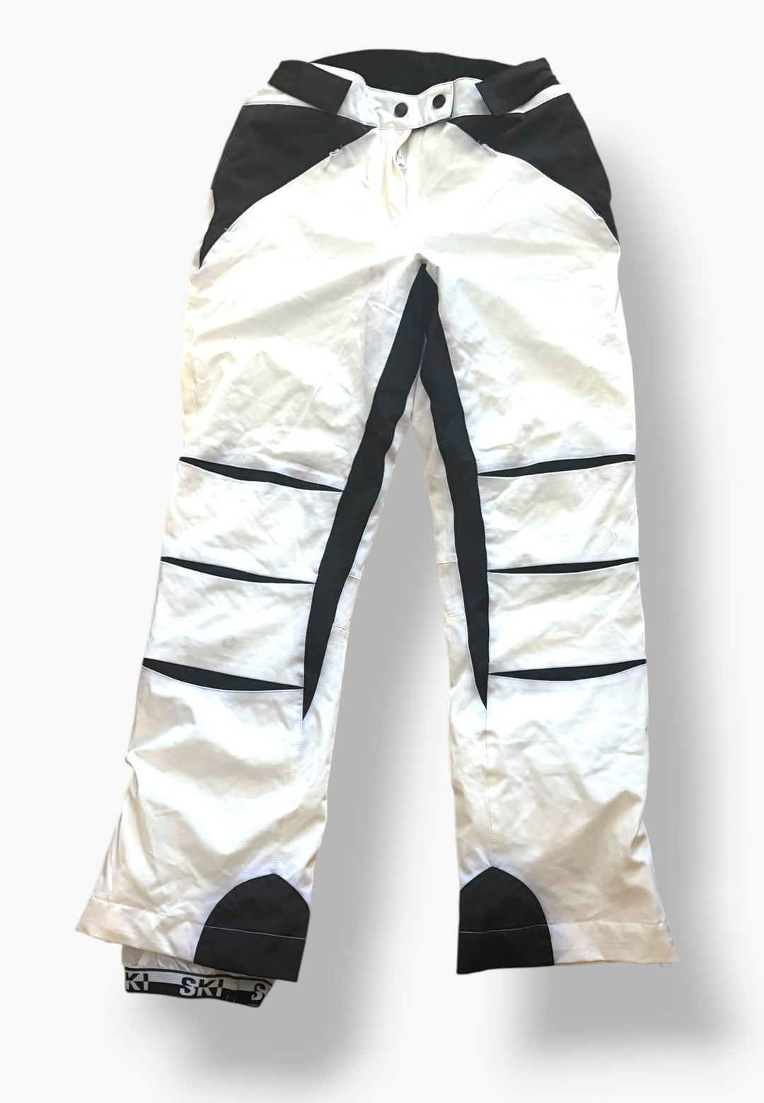 Forever 21 Y2K Black White Ski Pants Skinny Fit Winter Sportswear Small