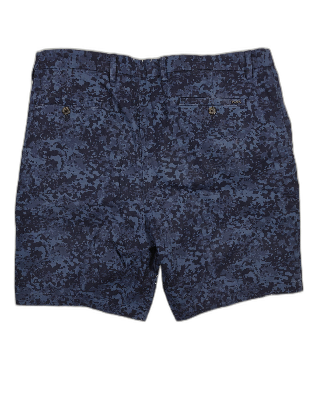 Mens Michael Kors Chino Shorts Blue Camo Size 38