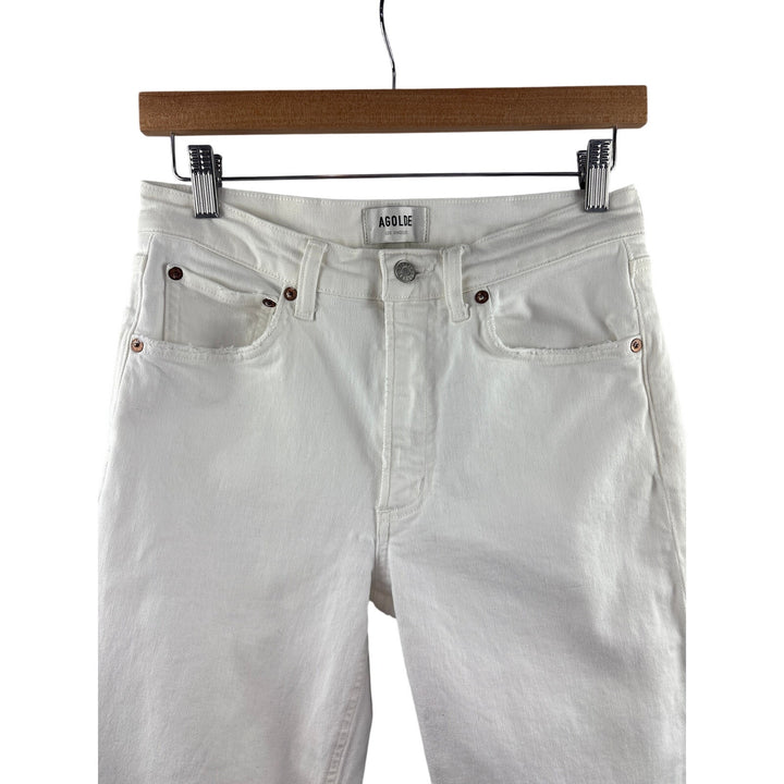 Women’s Agolde Size 26 White Straight Leg Jeans