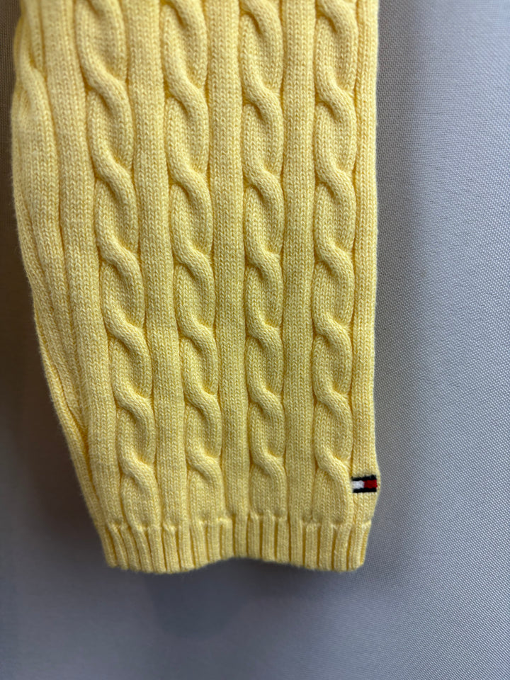 Women’s Tommy Hilfiger Medium Butter Yellow V-Neck Sweater