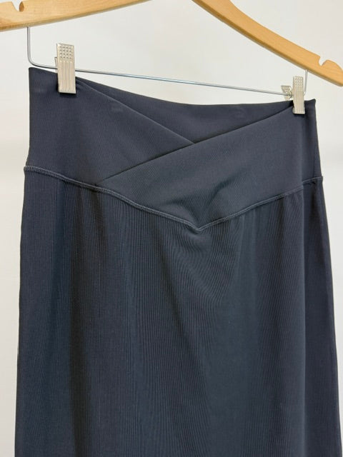 Zyia Active Ribbed Midi Skirt Black 2XL NWT