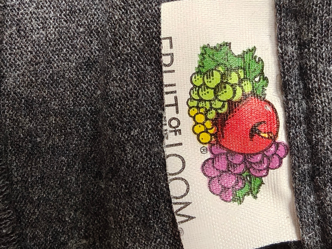 Mens Fruit of the Loom Graphic T Shirt Charcoal Gray Size Unknown