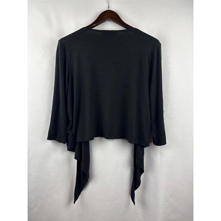 Women’s August Silk XL Black 3/4 Length Sleeve Sweater