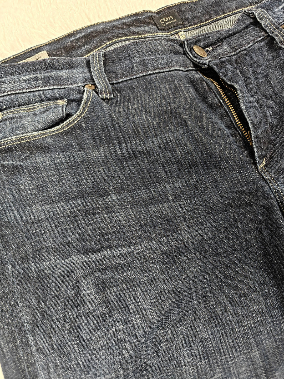 Womens Citizens Of Humanity Bootcut Jeans Dark Blue Denim Size 32
