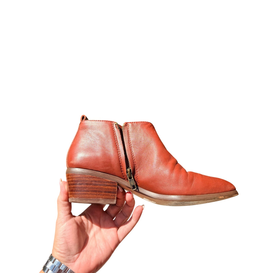J.Crew Size 8.5 Sawyer Brown Leather Women&