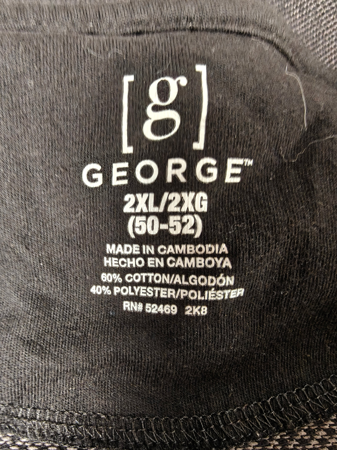 Mens George Polo Shirt Black 2XL