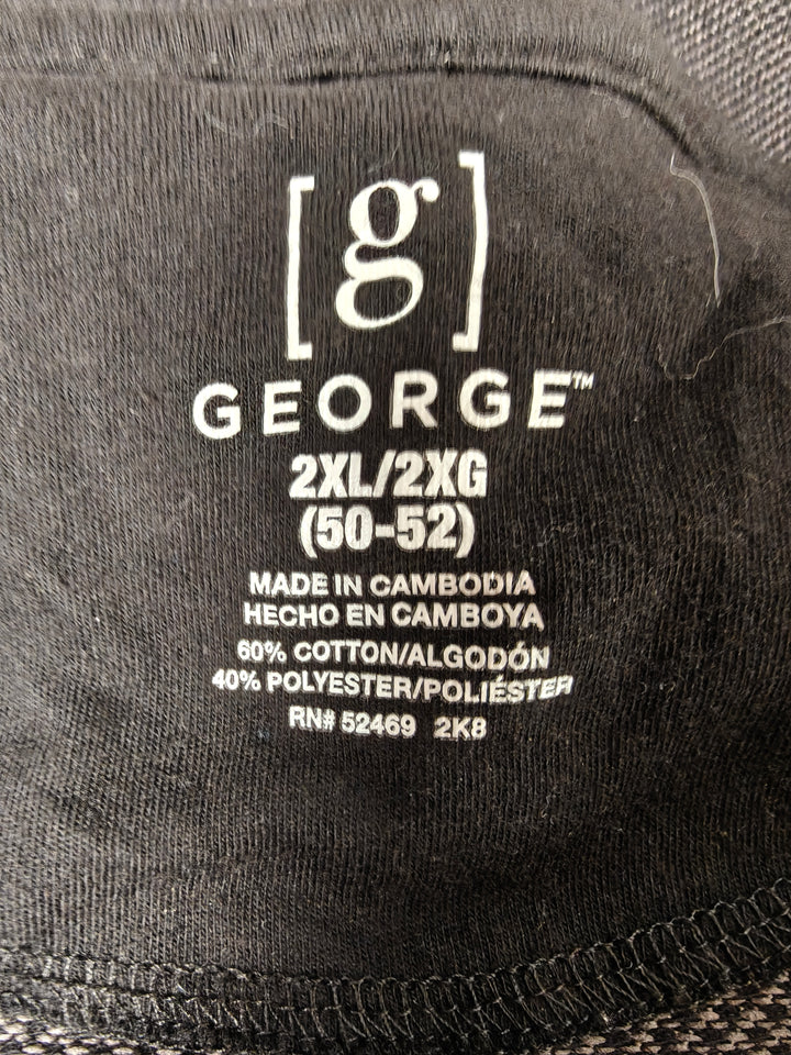 Mens George Polo Shirt Black 2XL