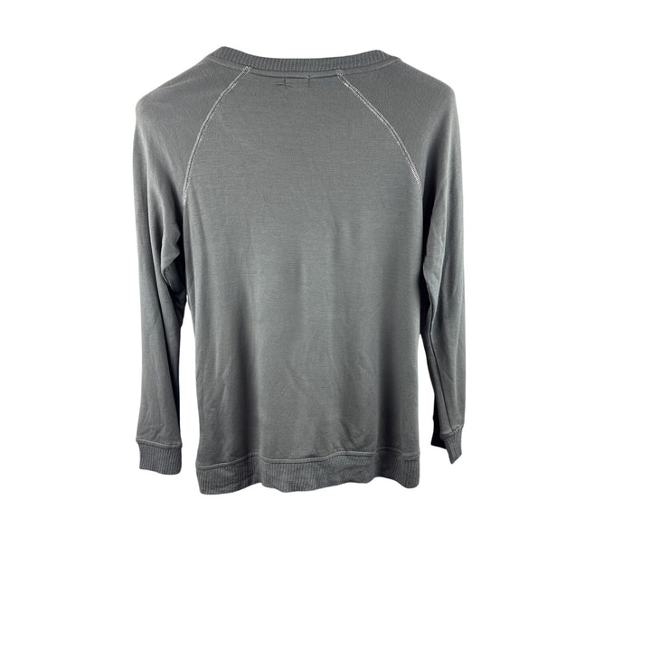 Women’s Yarn & Sea Medium Grey Crewneck w/ Soarkly Built In Belt