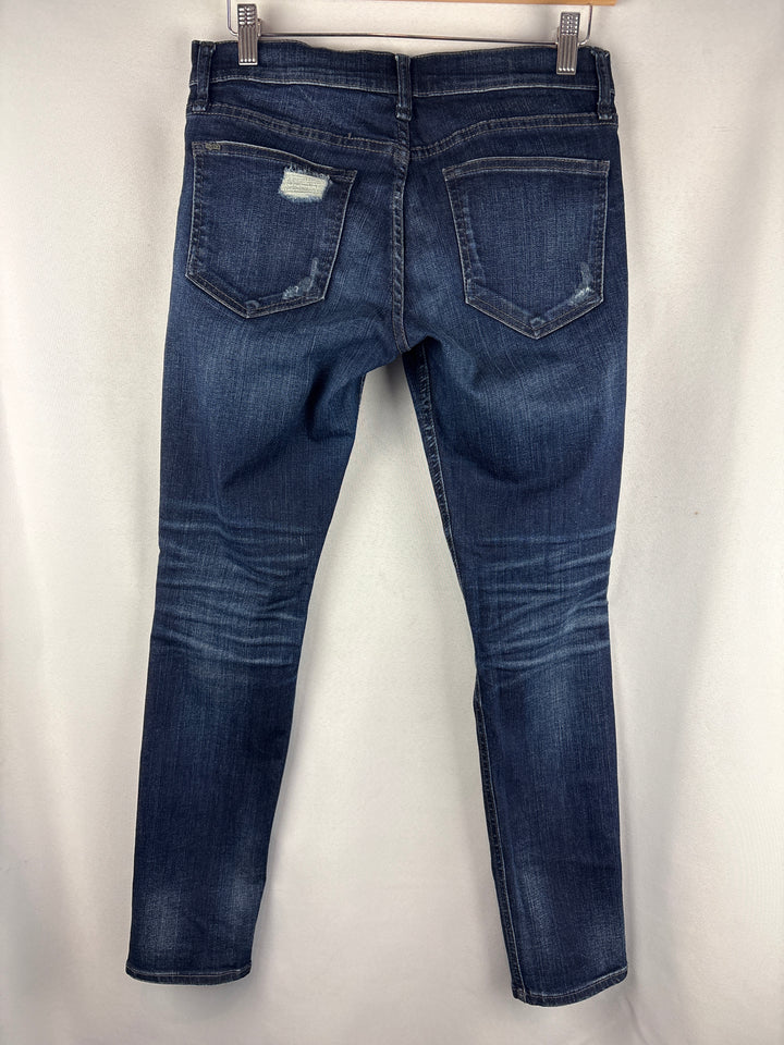 Women’s Edyson Size 26 Dark Wash Blue Distressed Jeans