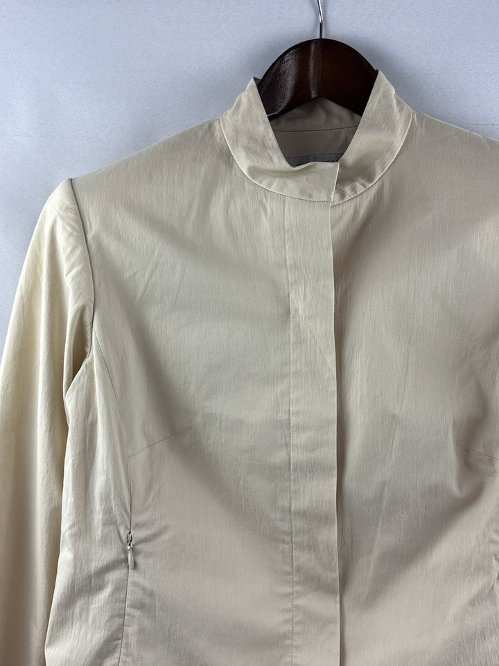 Women’s Nine West Size 10 Cream Snap Button Blazer